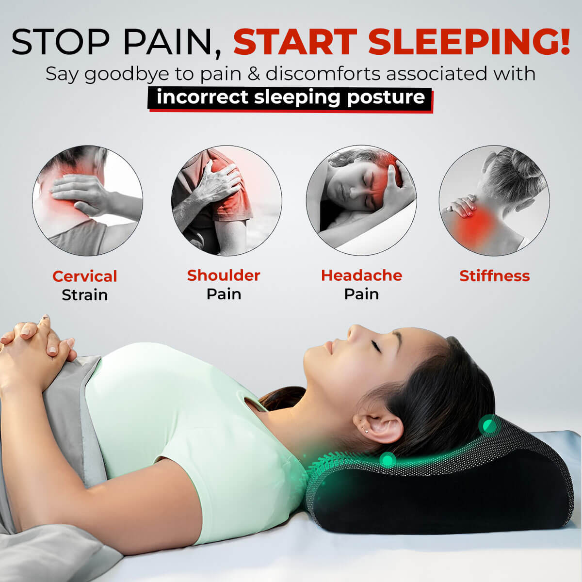 Trajectory Ultimate Bed Pillow with AdvancedX Orthopedic Memory Foam