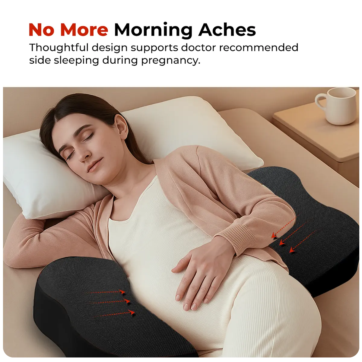 Trajectory Maternity Pregnancy Pillow with AdvancedX Memory Foam Trajectory