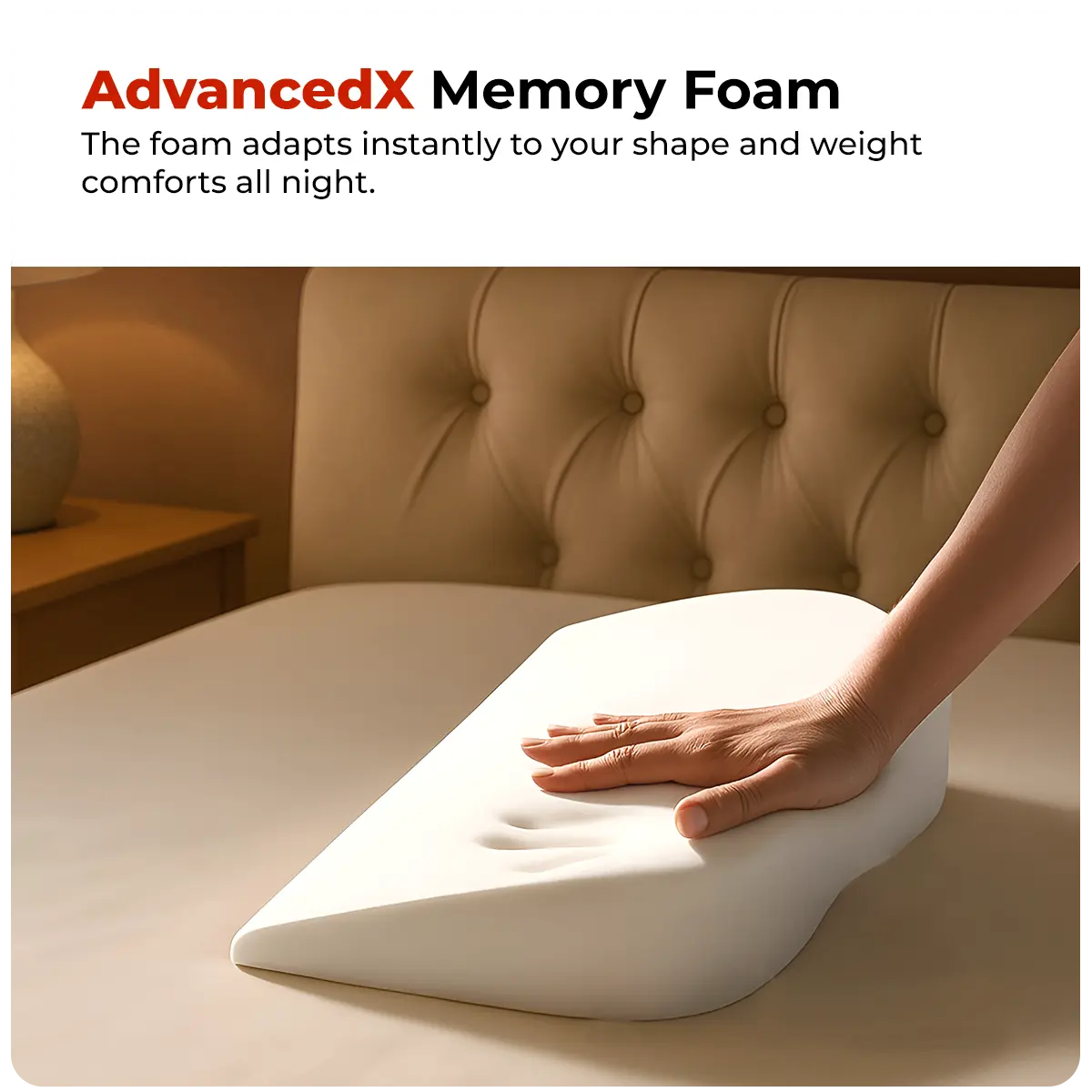 Trajectory Maternity Pregnancy Pillow with AdvancedX Memory Foam Trajectory