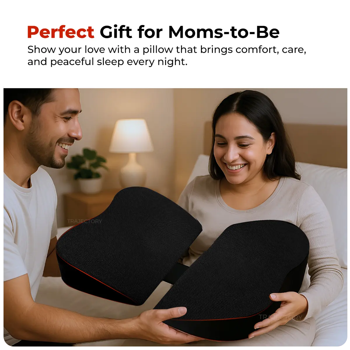 Trajectory Maternity Pregnancy Pillow with AdvancedX Memory Foam Trajectory