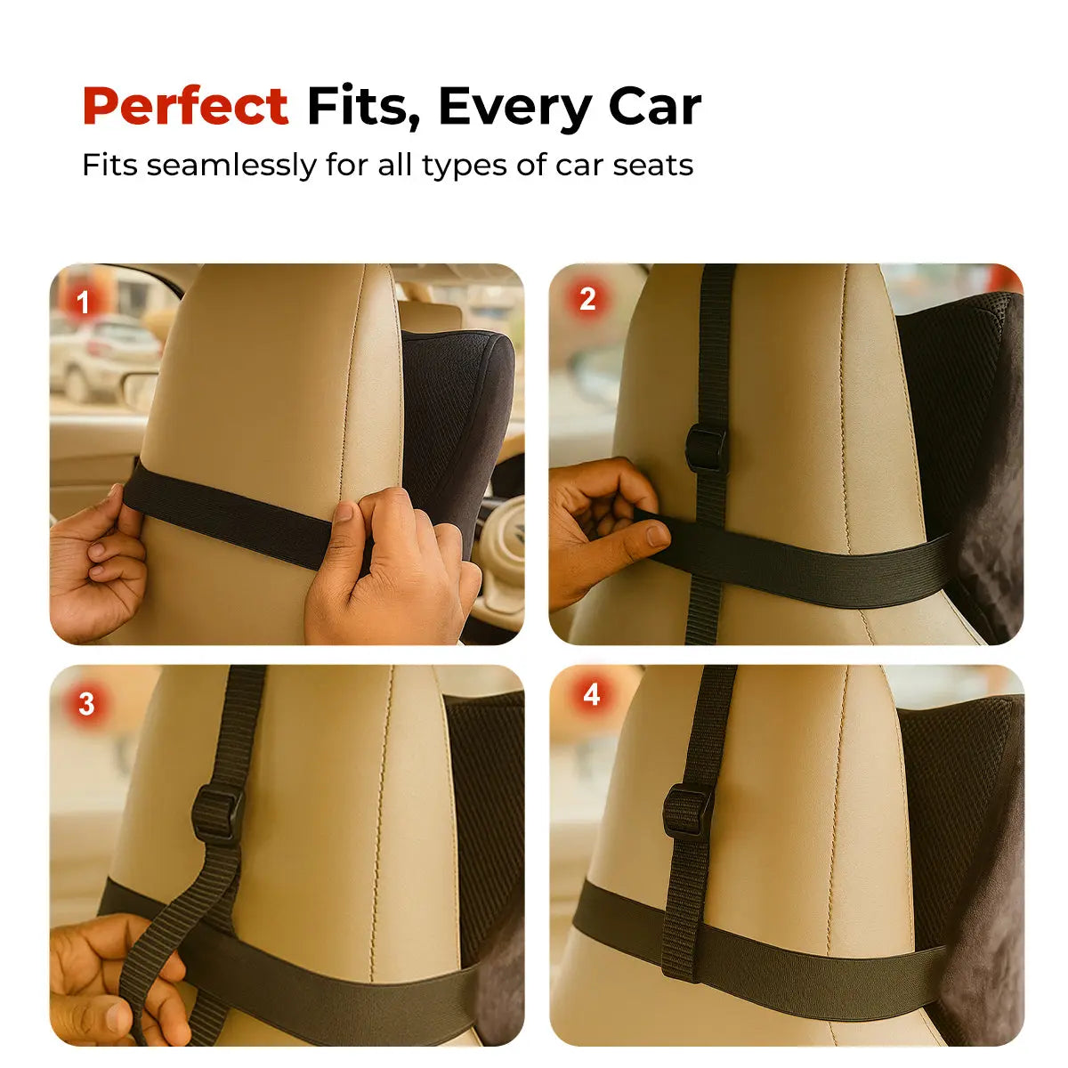Trajectory Ultimate Car Neck Rest Pillow with AdvancedX Memory Foam Trajectory