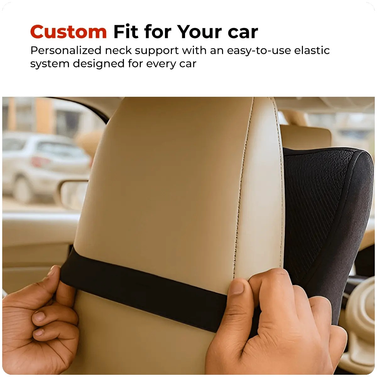 Trajectory Ultimate Car Neck Rest Pillow with AdvancedX Memory Foam Trajectory