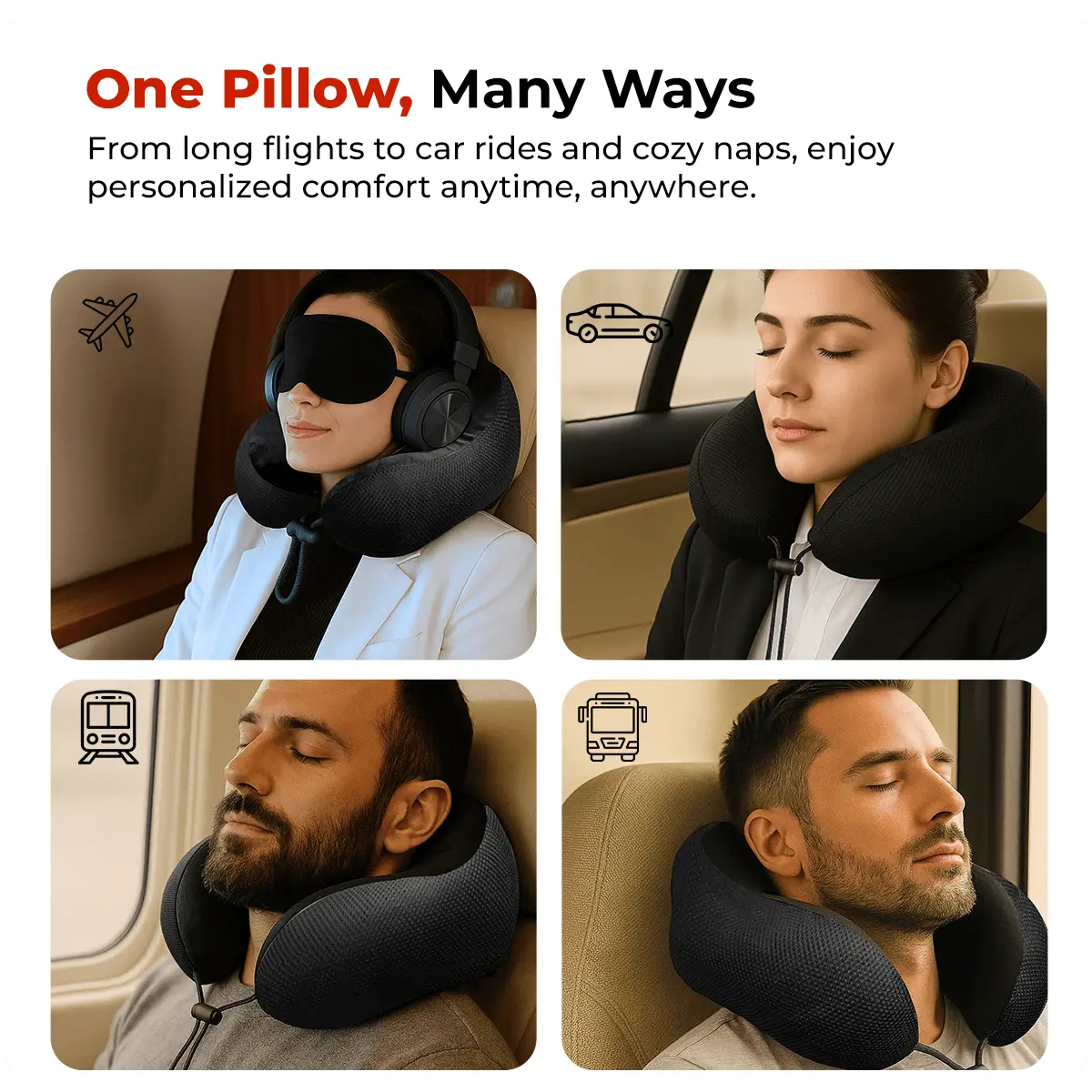 Trajectory Ultimate Travel Neck Pillow with AdvancedX Memory Foam My Store