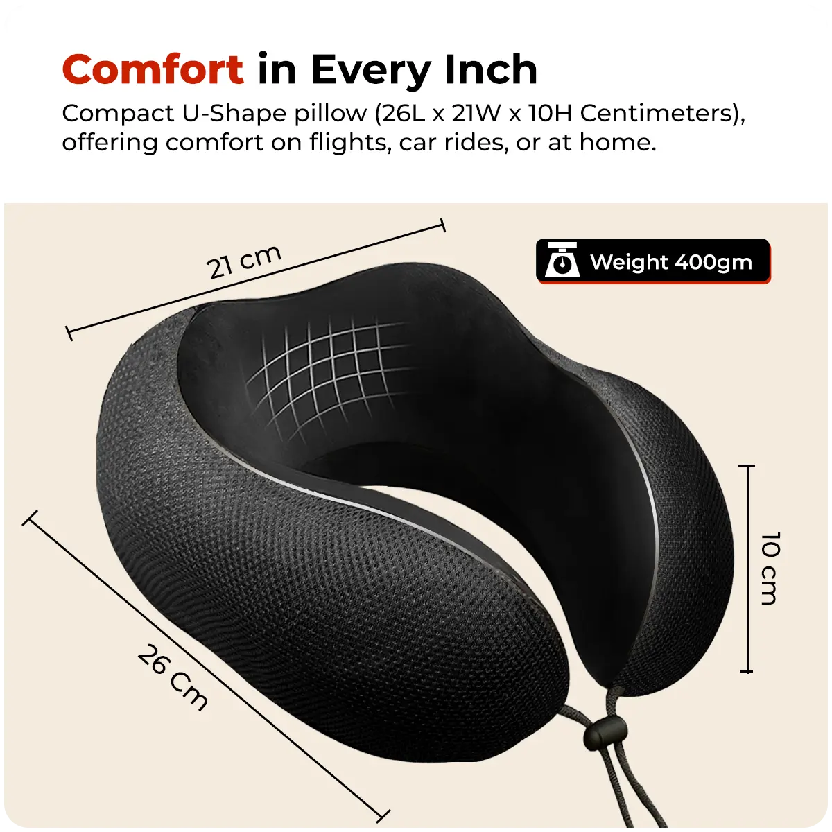 Trajectory Ultimate Travel Neck Pillow with AdvancedX Memory Foam My Store