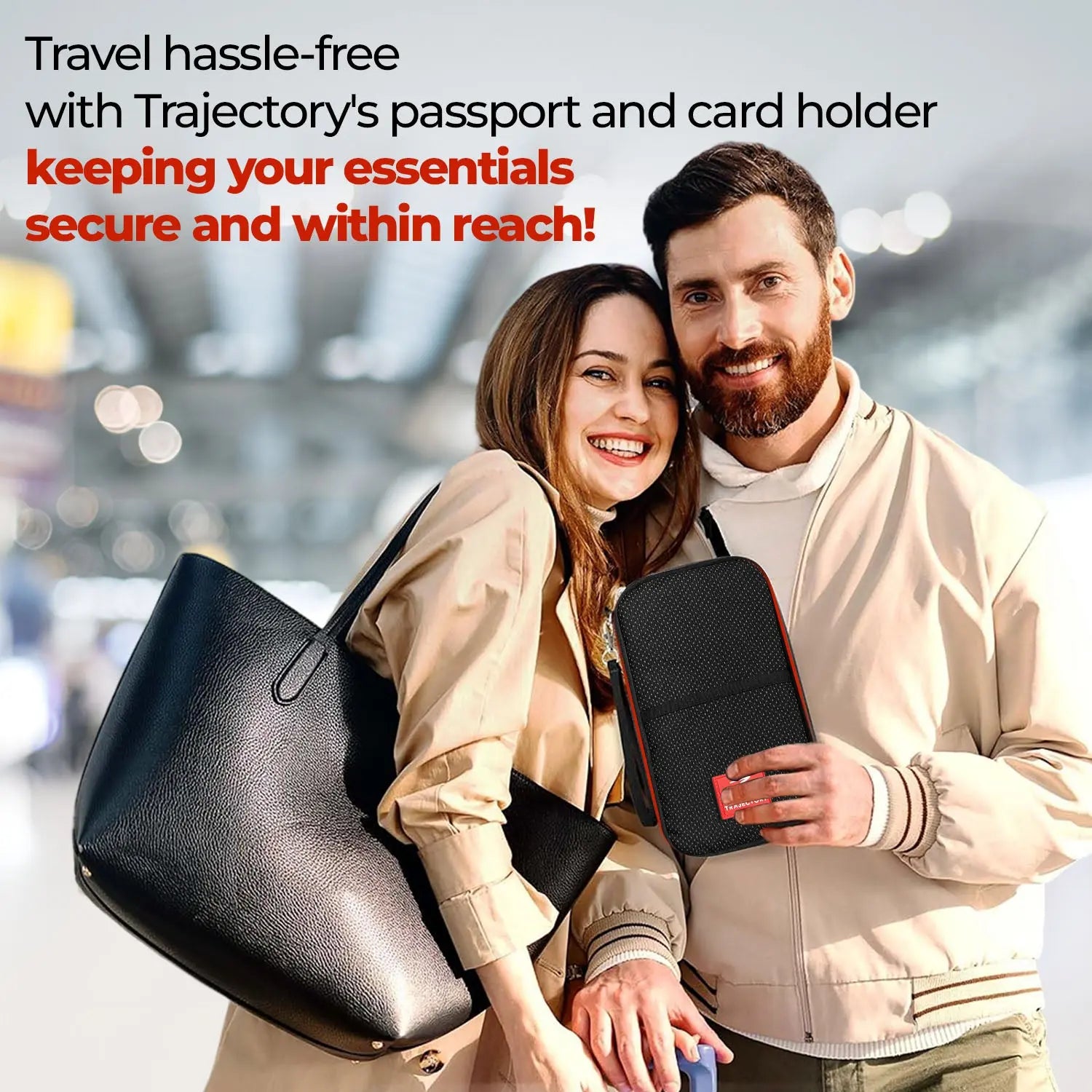 Portable & Lightweight Trajectory Ultimate Travel Passport and Card Holder and Organiser, Portable & Lightweight ,Travel Hassle-Free With Trajectory
