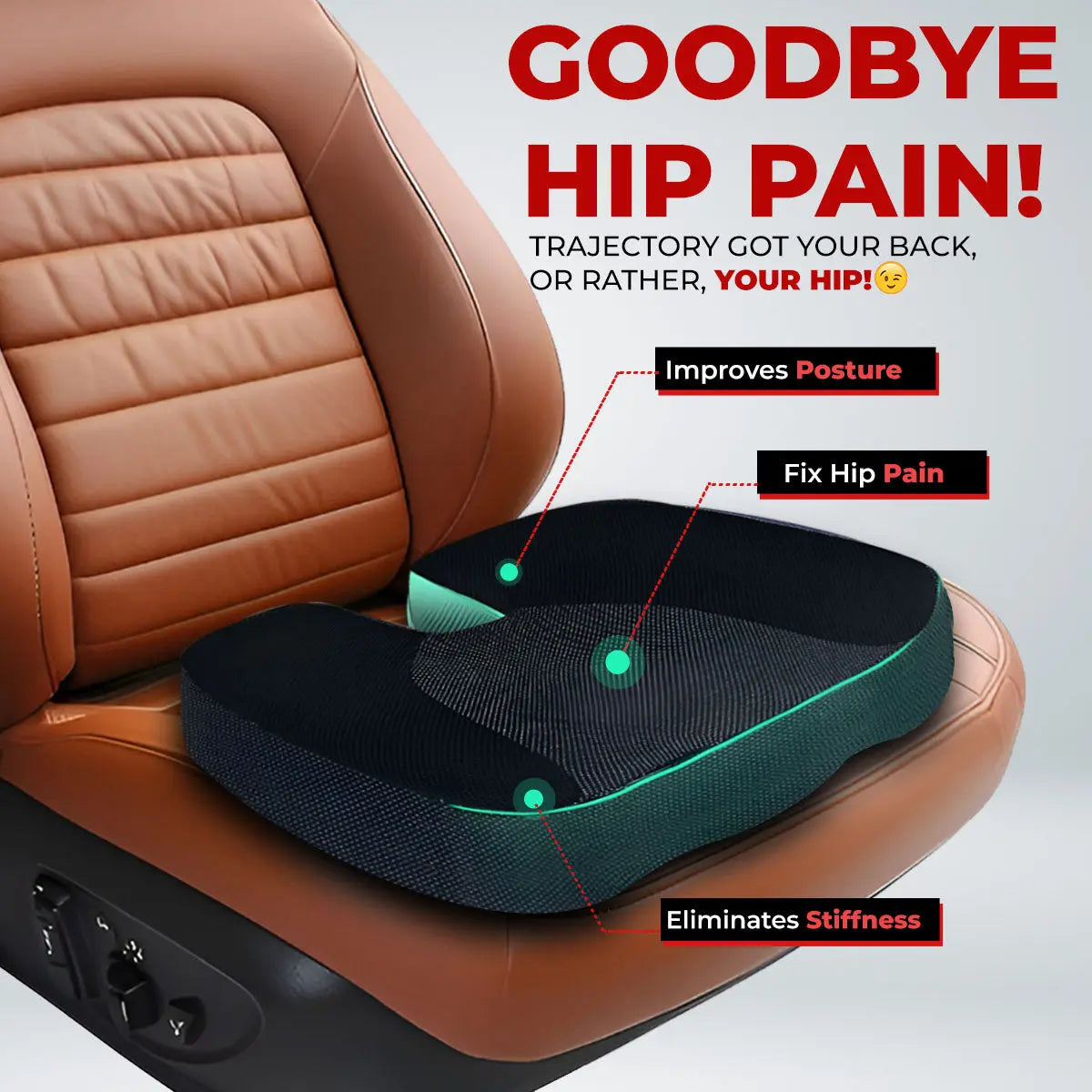 Seat Memory Foam Pillow Trajectory