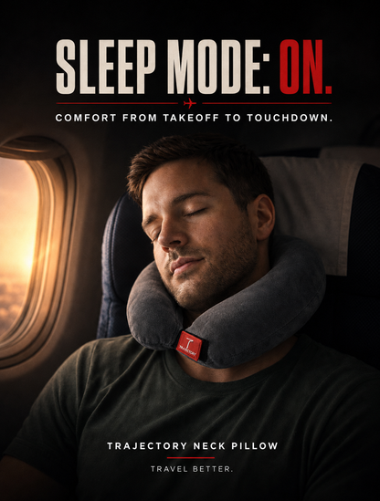 Trajectory Travel Neck Pillow with Hollow Conjugate Fiber Technology Trajectory