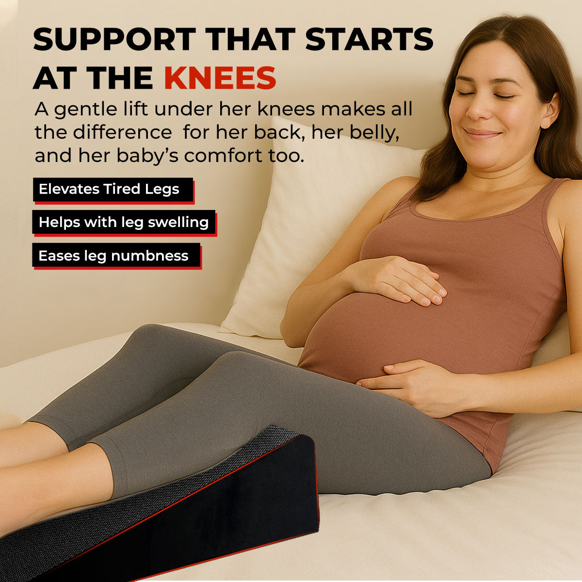Trajectory Maternity Pregnancy Pillow with AdvancedX Orthopedic Memory Foam