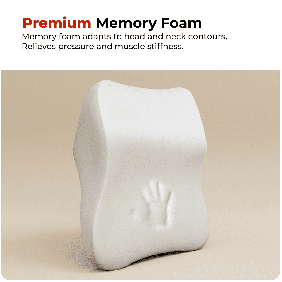 Trajectory Ultimate Car Neck Rest Pillow with ADVANCEDX Memory Foam Trajectory