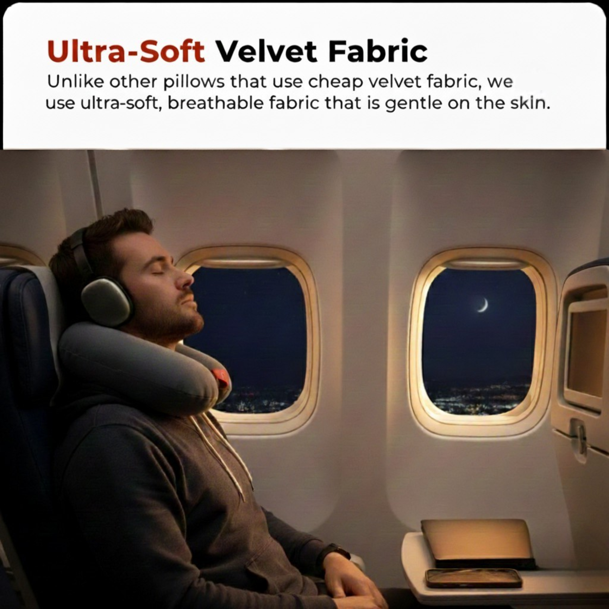 Trajectory Ultimate Travel Neck Pillow Grey Trajectory