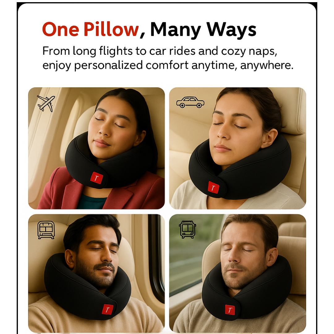 Trajectory Ultimate Travel Neck Pillow with AdvancedX Memory Foam Trajectory