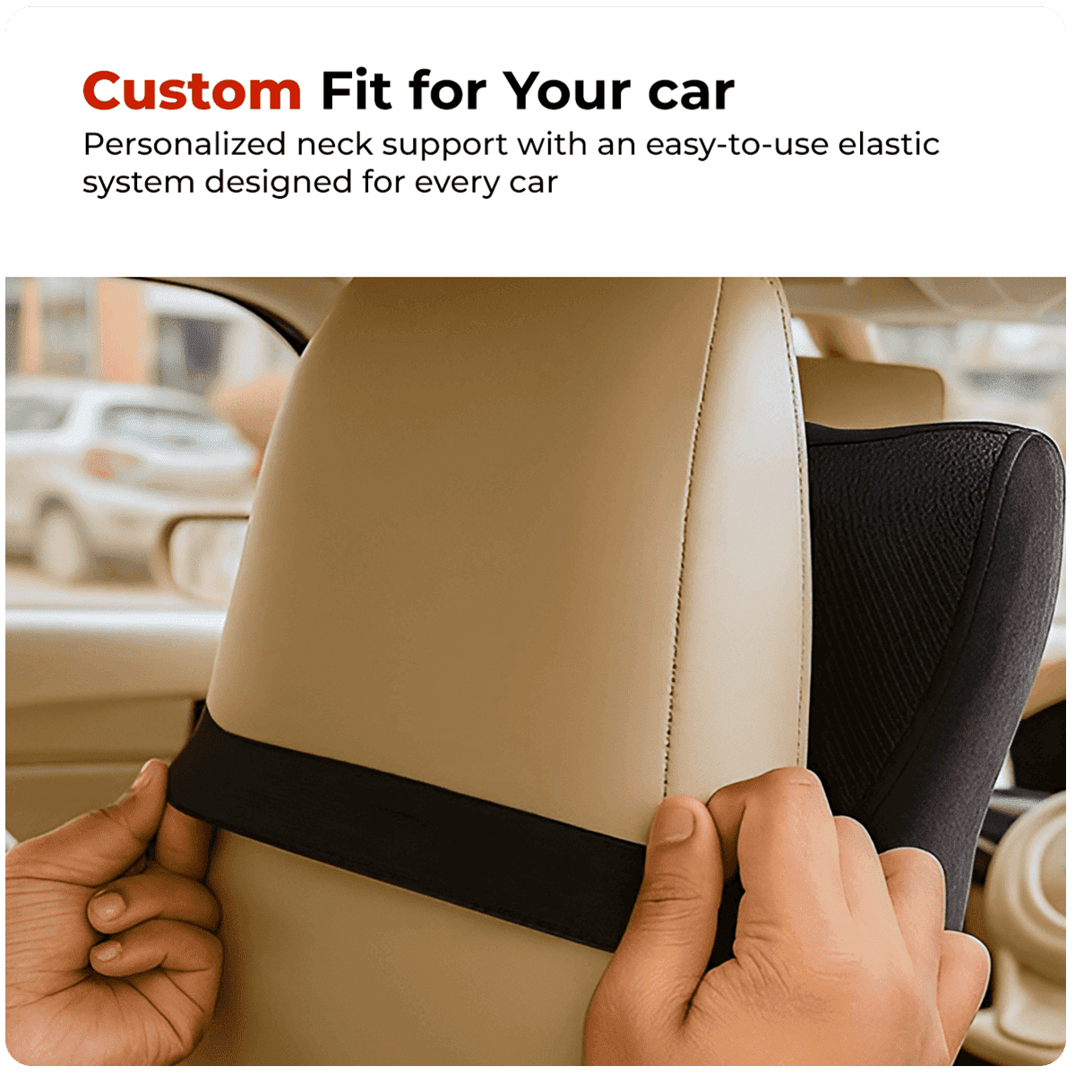 Trajectory Ultimate Car Neck Rest Pillow with ADVANCEDX Memory Foam Trajectory