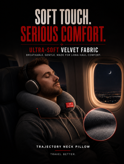 Trajectory Travel Neck Pillow with Hollow Conjugate Fiber Technology Trajectory