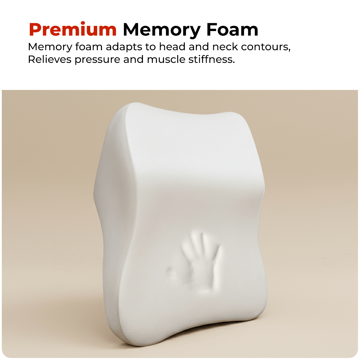 Trajectory Ultimate Car Neck Rest Pillow with ADVANCEDX Memory Foam Trajectory