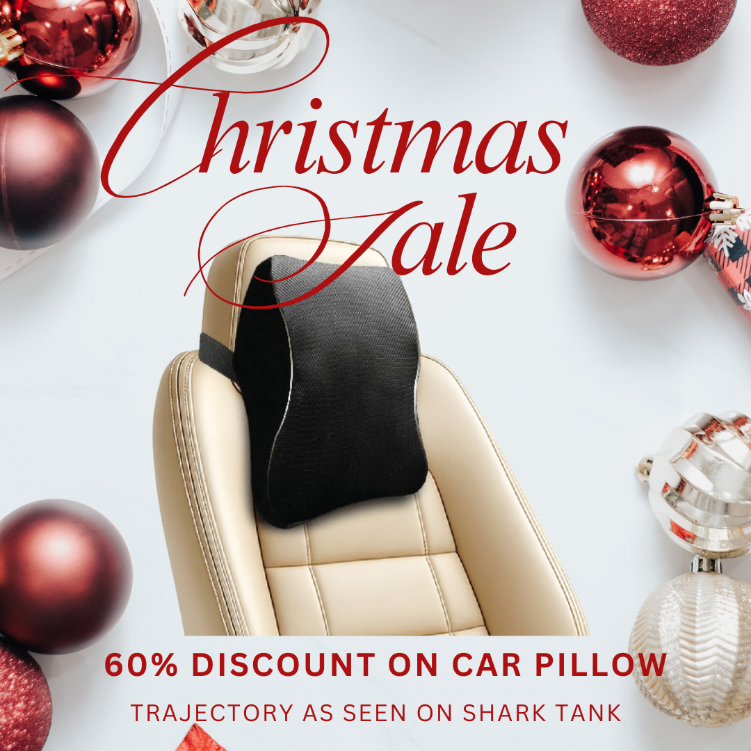 Trajectory Ultimate Car Neck Rest Pillow with ADVANCEDX Memory Foam Trajectory