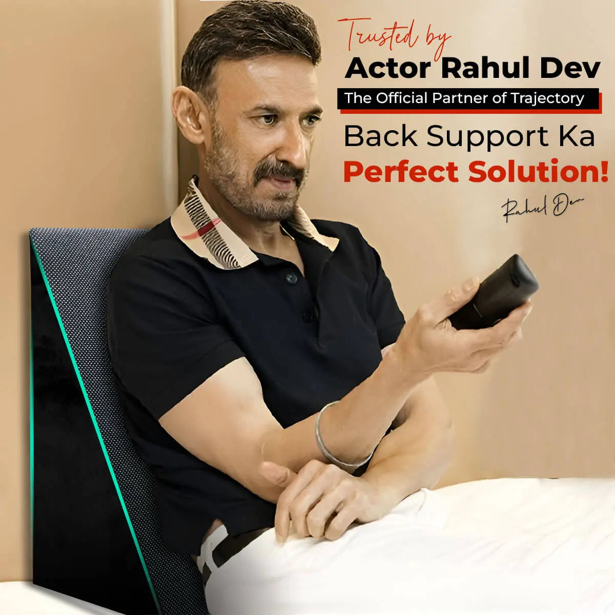 Trajectory Multi-Purpose Wedge Pillow with AdvancedX Orthopedic Memory Foam, Trusted by Actor Rahul Dev