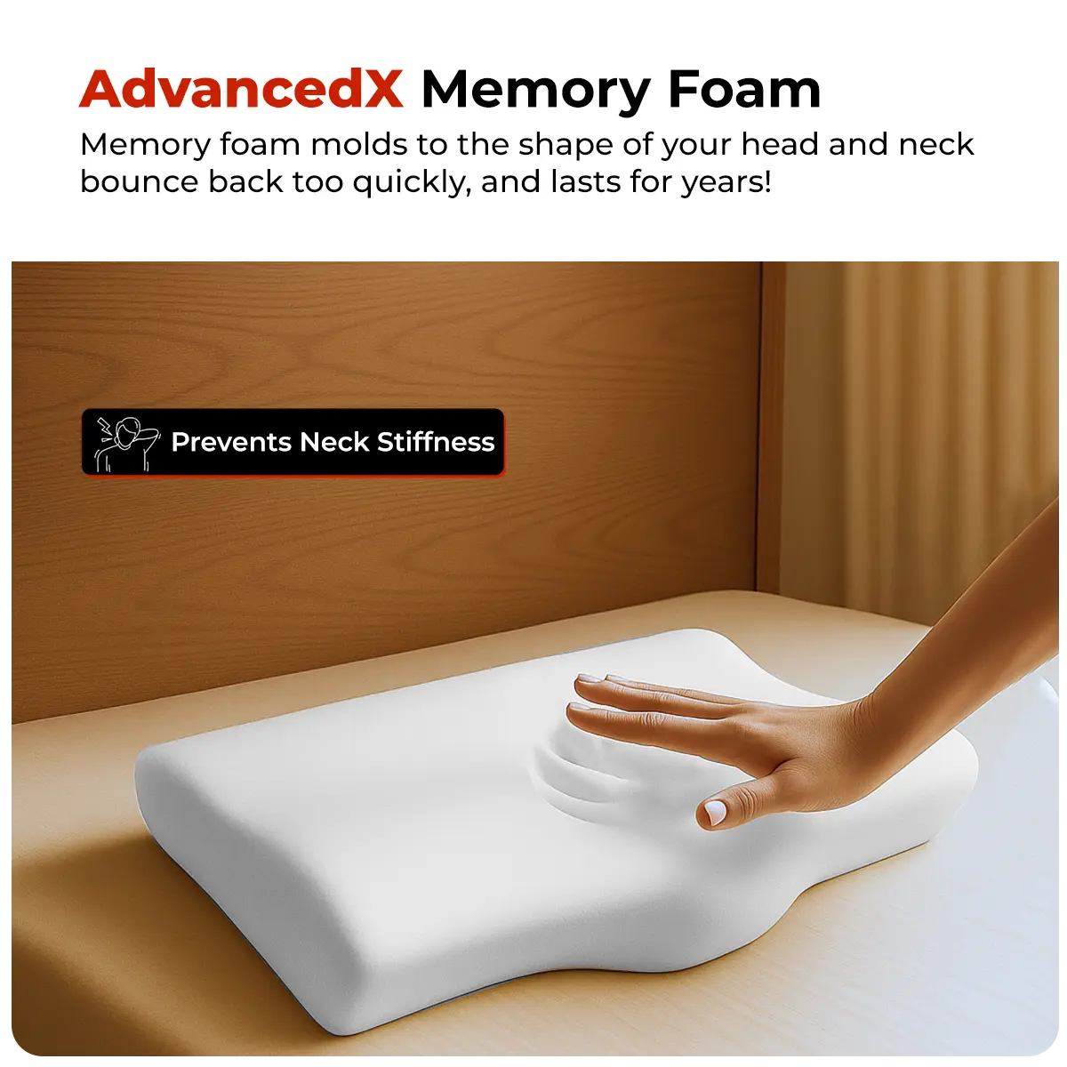 Trajectory Ultimate Bed Pillow with AdvancedX Memory Foam Trajectory