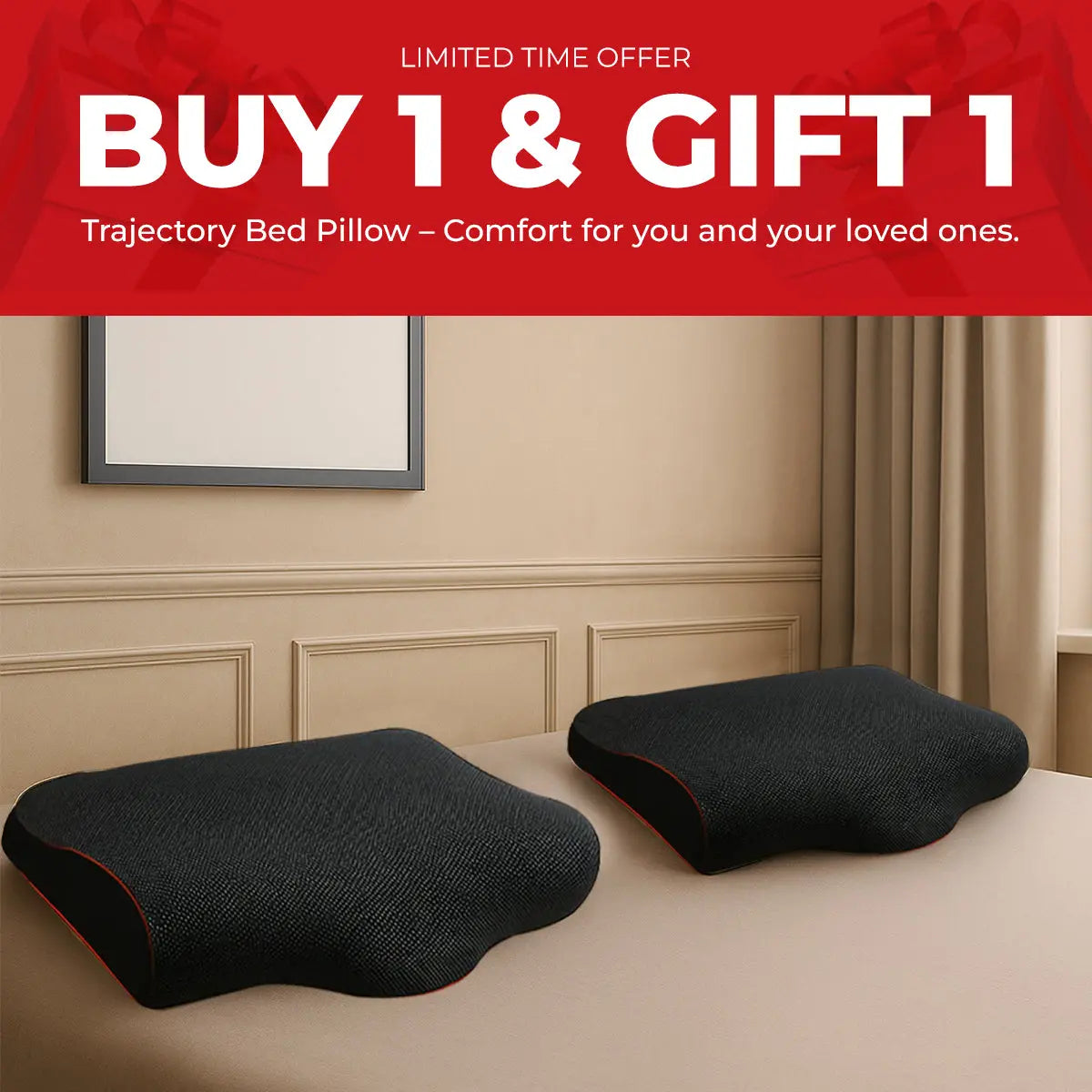 Trajectory Ultimate Bed Pillow with AdvancedX Memory Foam Trajectory