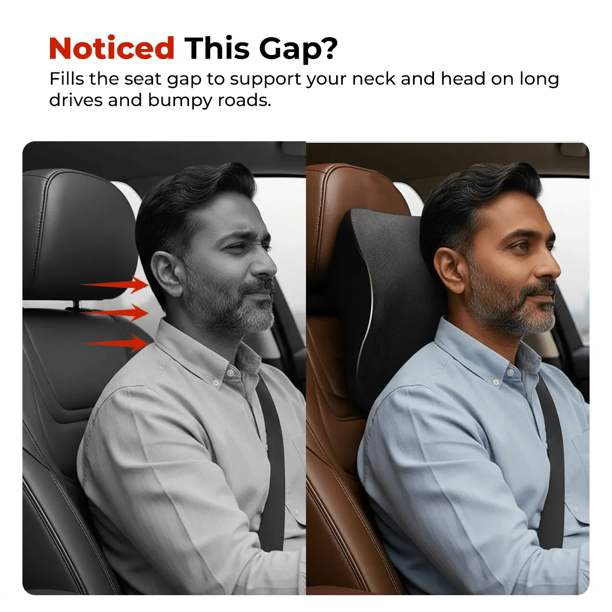 Trajectory Ultimate Car Neck Rest Pillow with ADVANCEDX Memory Foam Trajectory