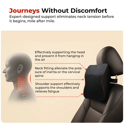 Trajectory Ultimate Car Neck Rest Pillow with AdvancedX Memory Foam Trajectory