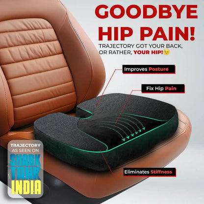 Trajectory Ultimate Car Seat Pillow with AdvancedX Orthopedic Memory Foam - Trajectory