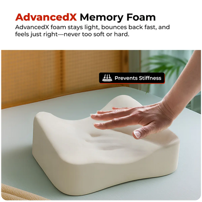 Trajectory Ultimate Knee Pillow with AdvancedX Memory Foam Black Trajectory