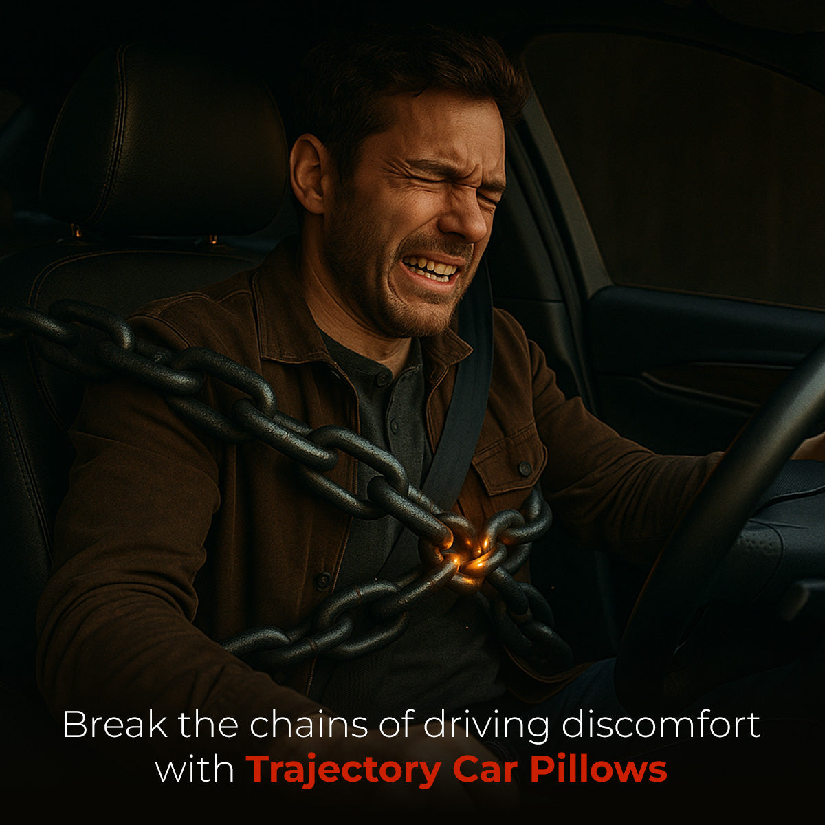 Trajectory Ultimate Car Backrest and Neck Pillow Combo with AdvancedX Orthopedic Memory Foam